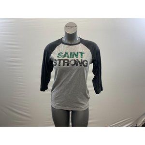 Saint Strong Women's Raglan T Shirt Size Small Two